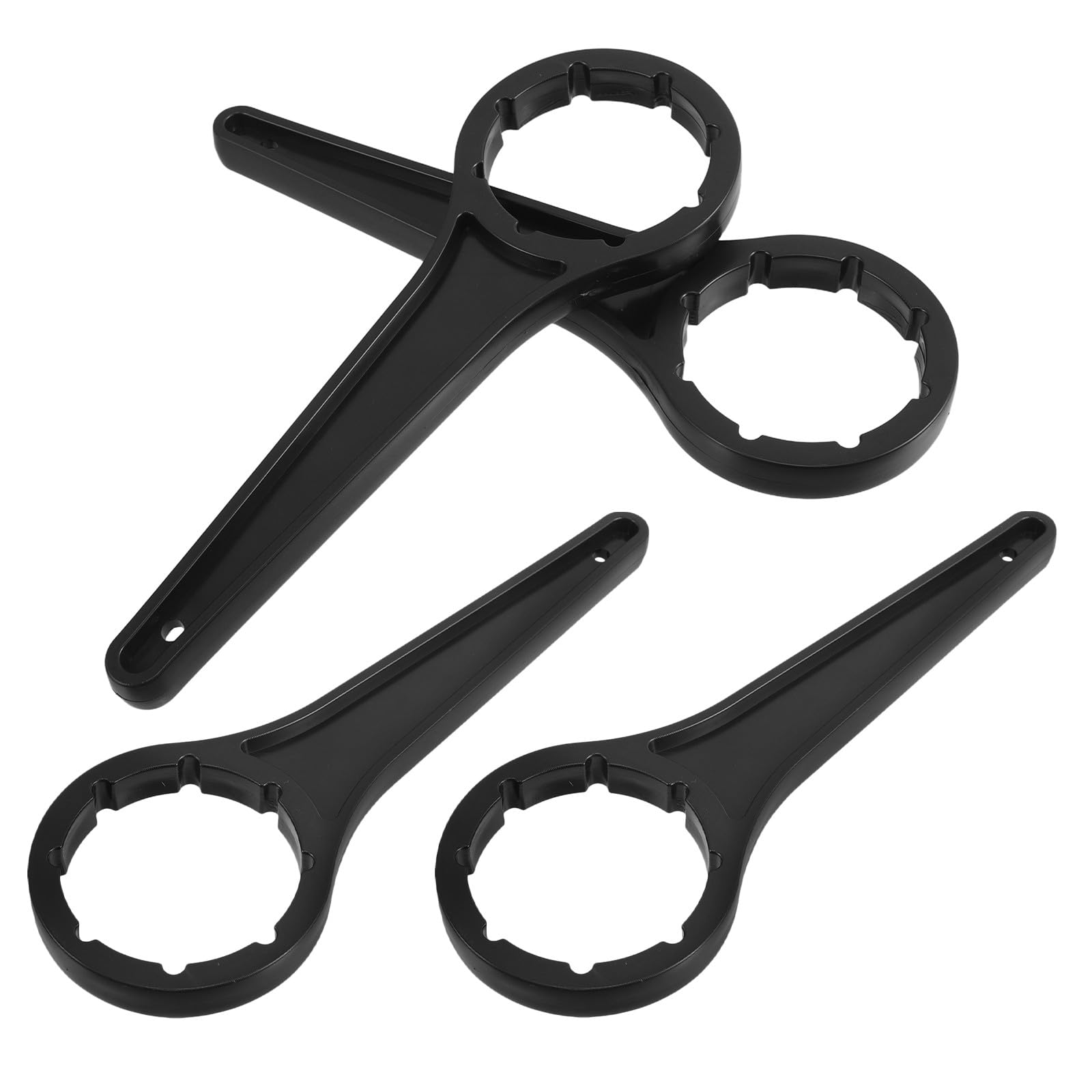 Clé pour fût plastique 20-30L : lot de 4 ouvre-couvercles noirs