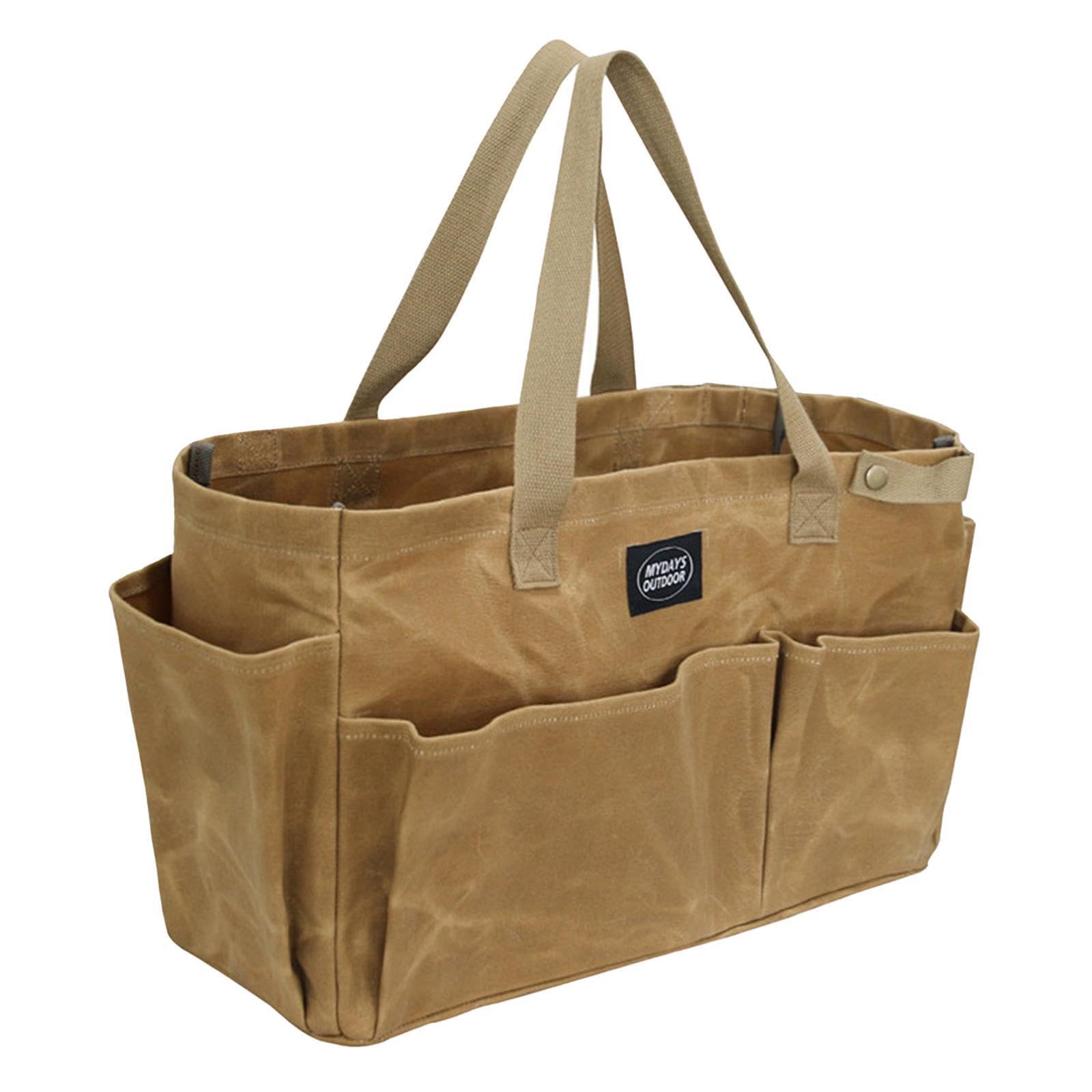 Borsa da picnic, borsa da viaggio per esterni, grande capacità, organizer per attrezzatura campeggio, con tasche multiple, tasche laterali per baule escursionismo,