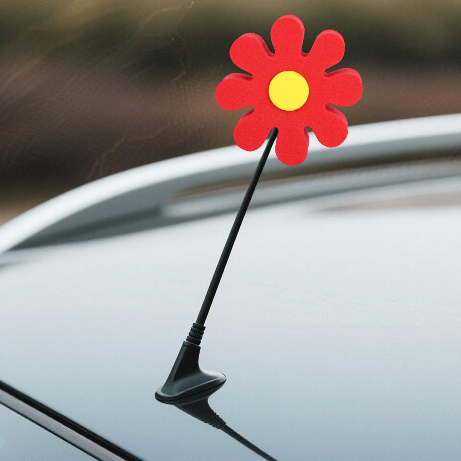 Luxshiny 2 Pcs Car Antenna Ball Car Roof Antenna Topper Car Antenna