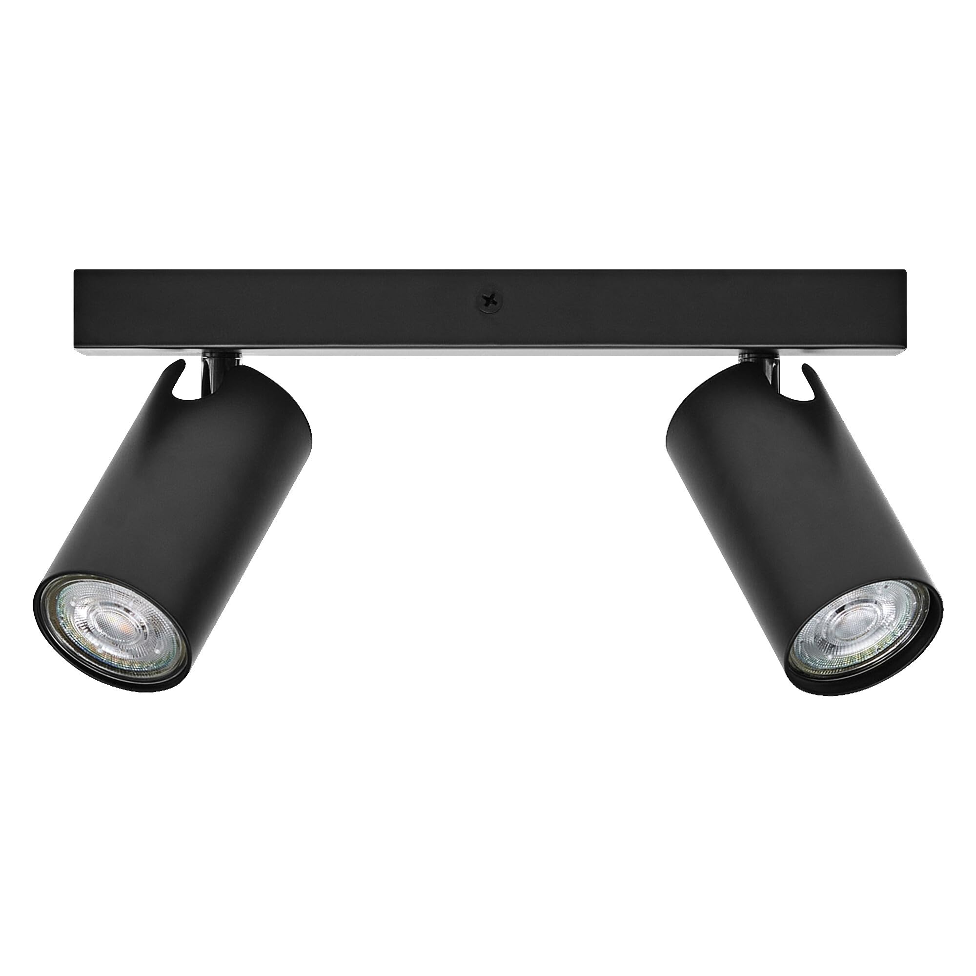 LEDVANCE LED SPOT OCTAGON 2x3,4 W, GU10, 460 lm, nero, 2.700K, bianco caldo, lampada LED intramontabile e sostituibile, ideale per interni, teste orientabili, dimmerabile