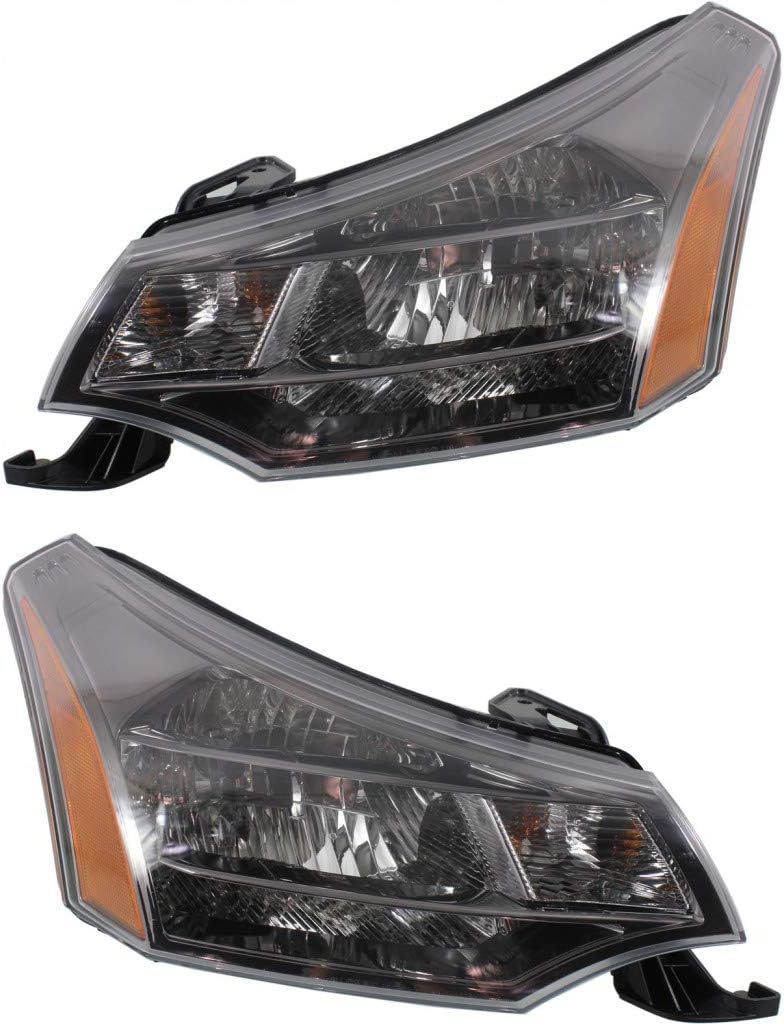 CarLight360: For 2010 2011 Ford Focus Headlight Assembly Driver Side w/Bulbs DOT Certified Replacement for FO2502269 | 9S4Z13008D, 9S4Z13008B