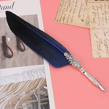 Amazon | Hilitand 羽根ペン 万年筆 セット ヨーロッ クラシック金属