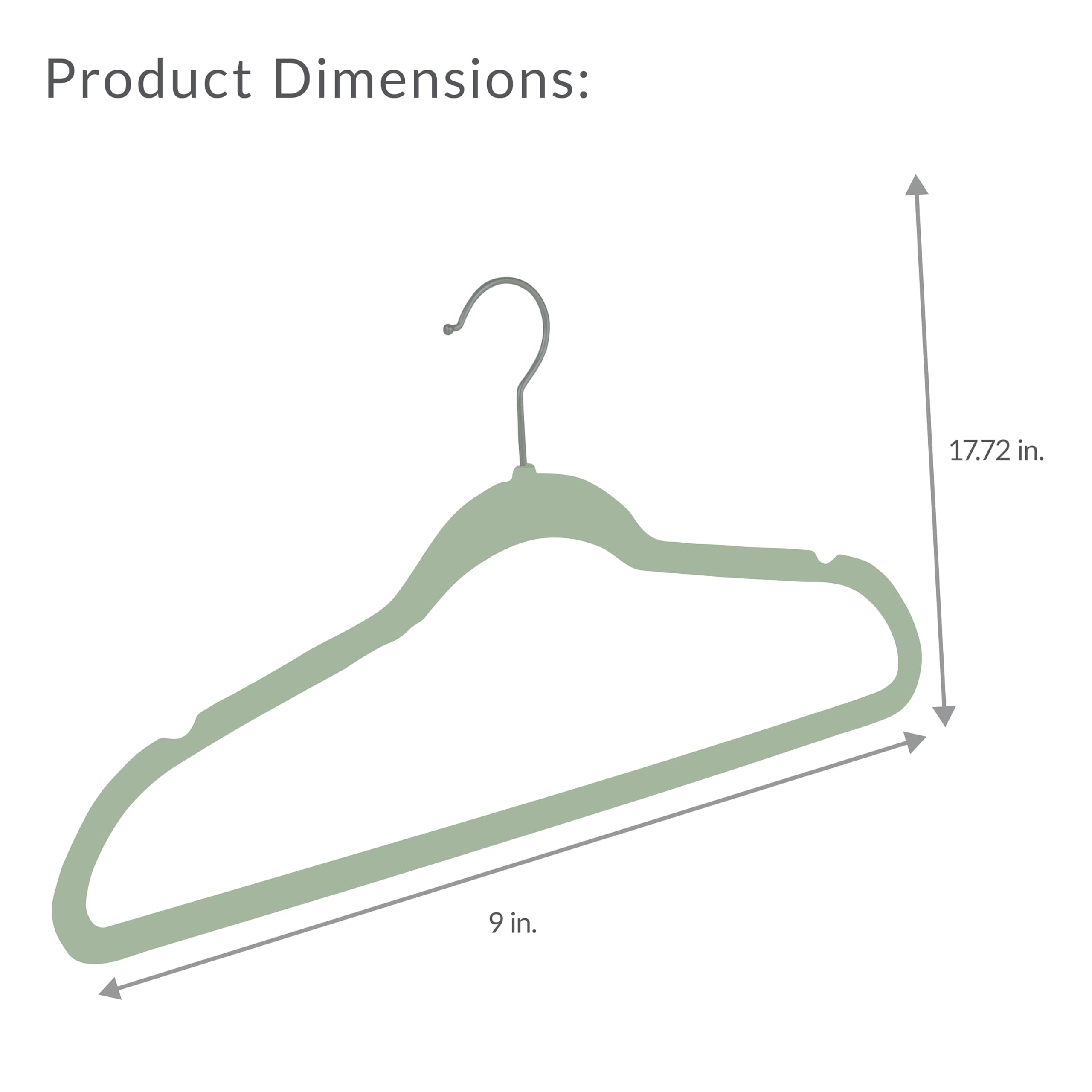 Simplify Lot De 10 Cintres En Velours Super Fins Pour économiser De L