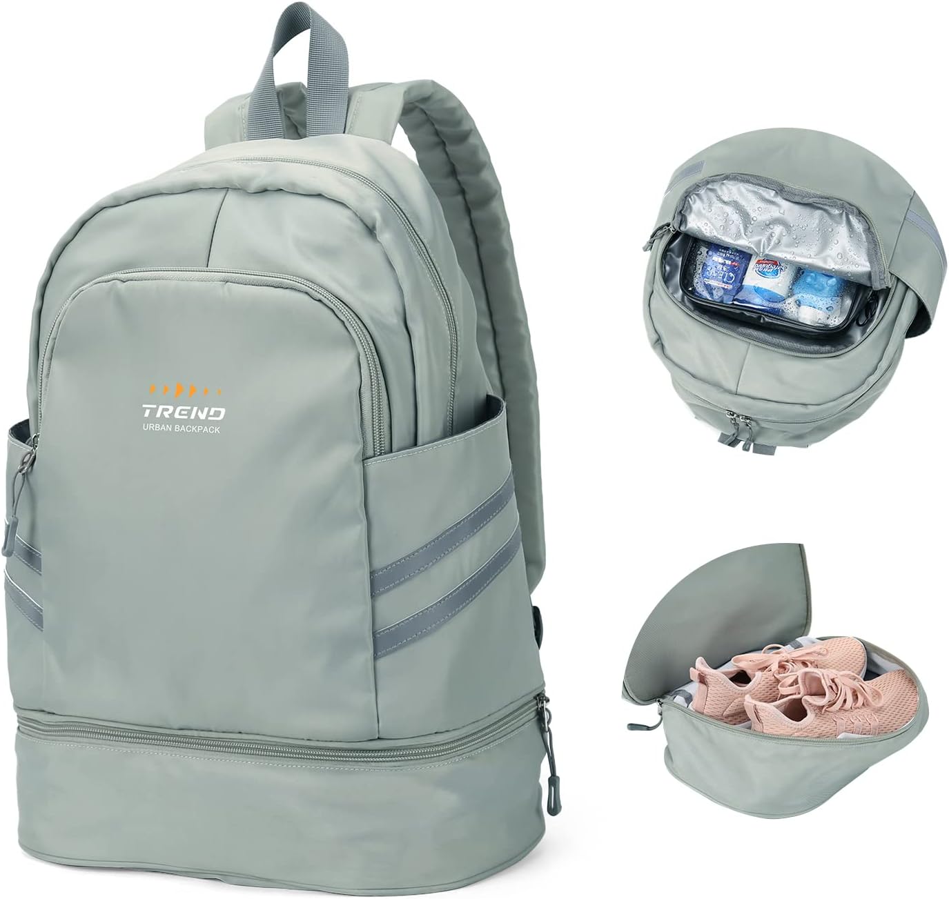 SZLX Sac à Dos Femme pour Le Sport pour Le Aptitude Voyage Nager Alpinisme Randonnée Multifonction Pliable Sac De pour La Gym avec Compartiment à Chaussures et Sac Etanche Sac Sport Imperméable Homme