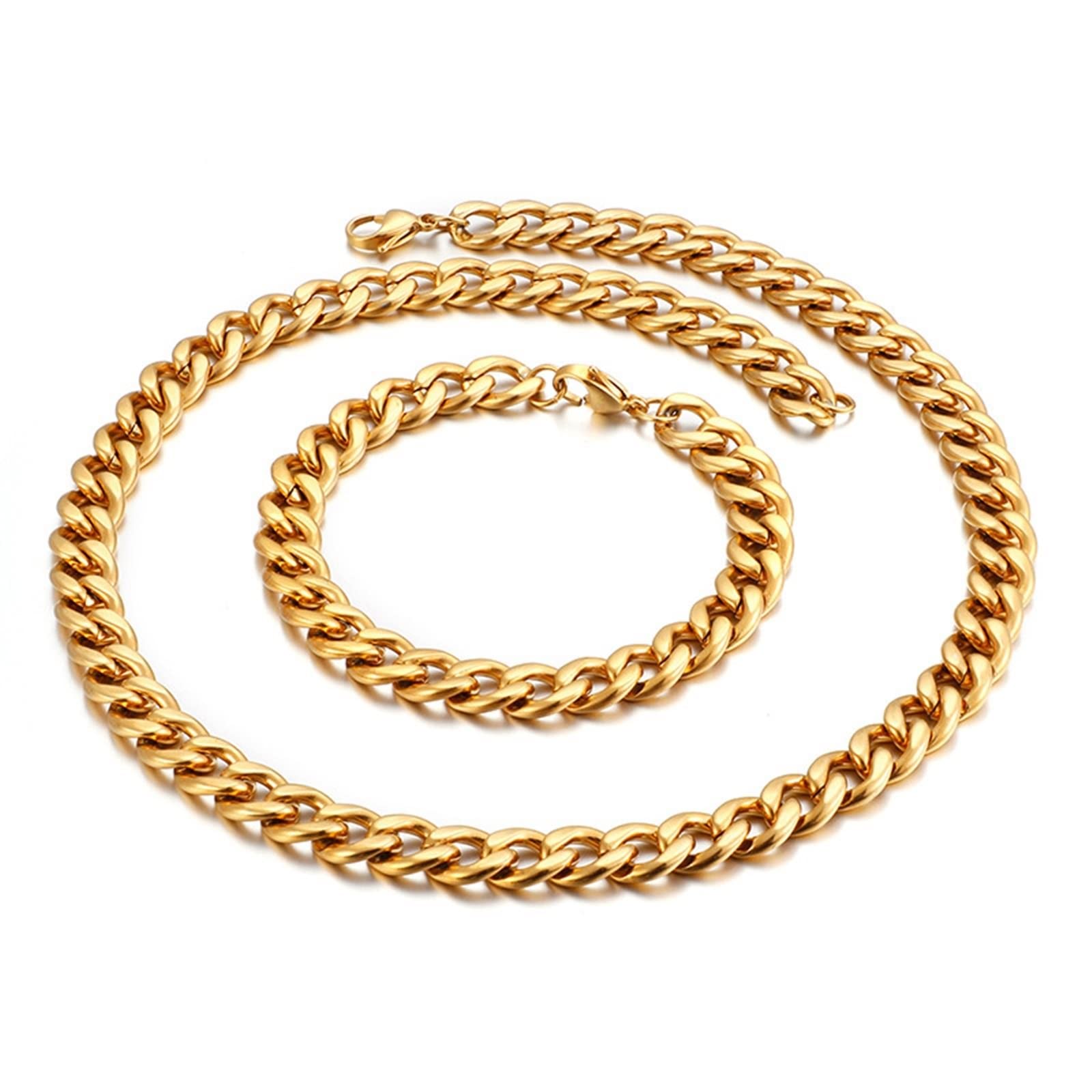 Collana a catena da uomo in acciaio inossidabile, larghezza da uomo 10/11 mm, regalo di San per un amico