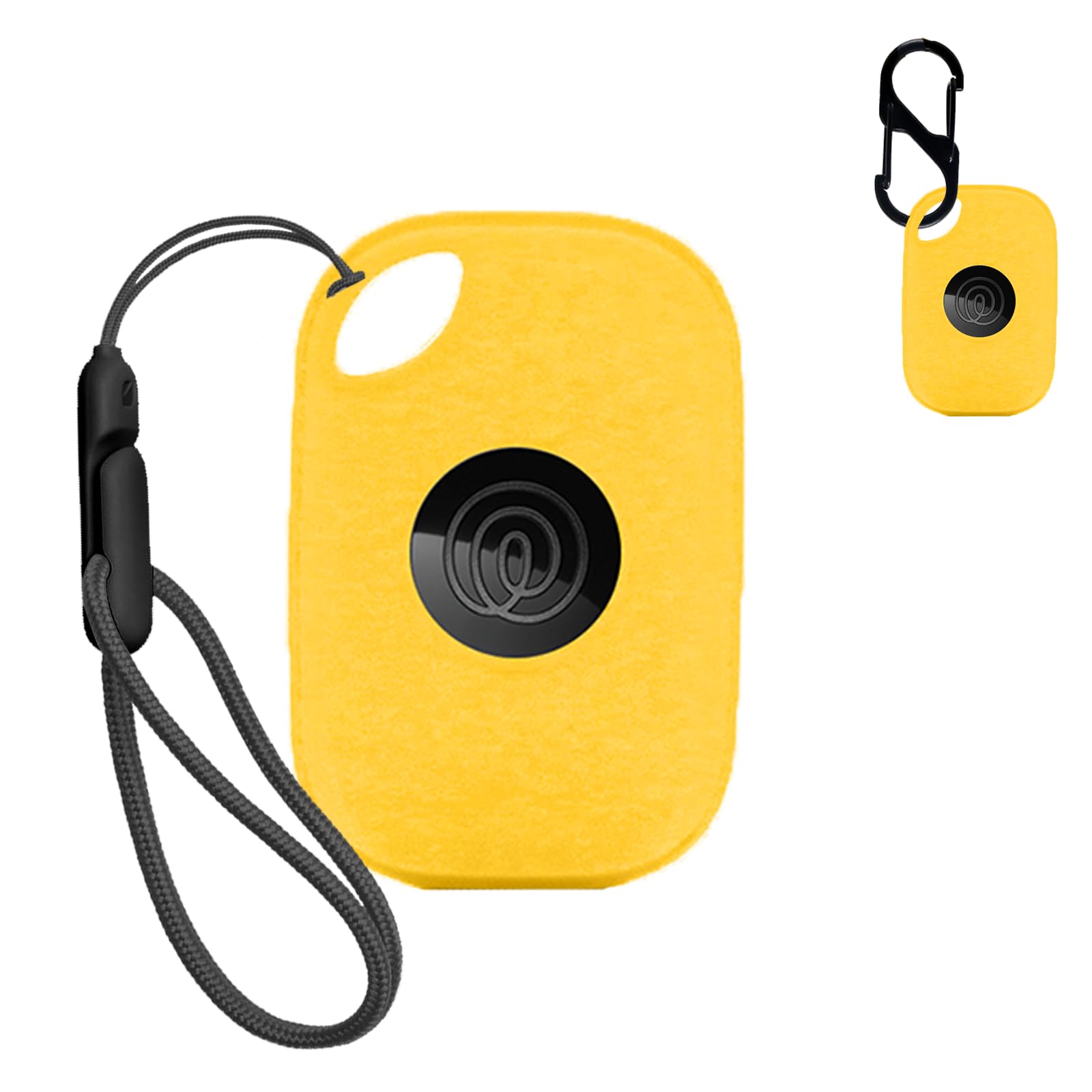 NOUKAJU Case for Tile by Life360 Pro (2024),Silicone Protective Cover(with Carabiner + Lanyard) Drop-Proof,Scratch-Proof,Shock-Proof,Dust-Proof,Protective Case for Tile Pro 2024 RE-61011(Yellow)
