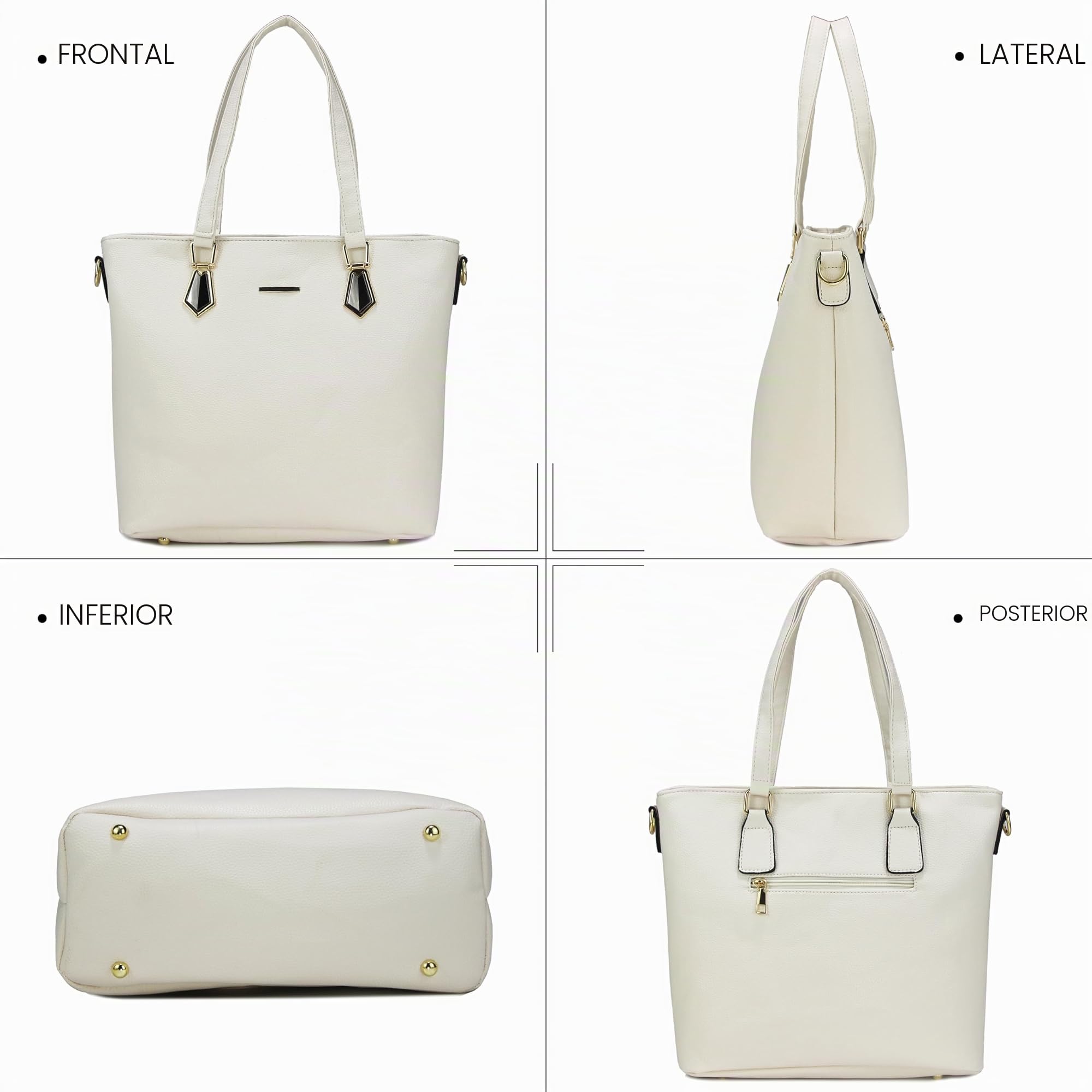 2E-youth Purses and Handbags Set, Tote Bag Bandolera Bolso Mujer, Large