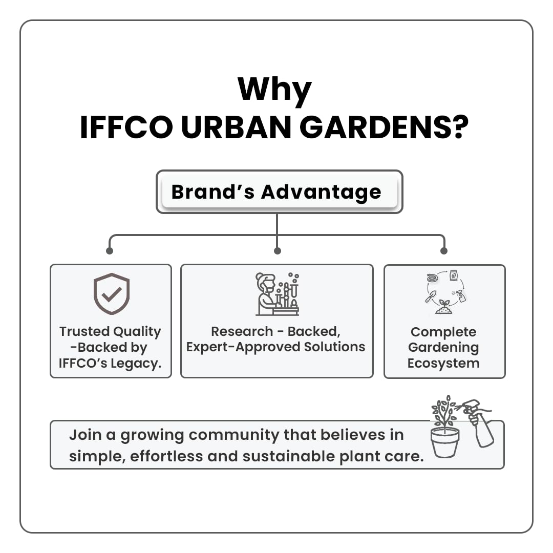 IFFCO Urban Gardens - Plant Nutrient Combo (NPK) 2.7 Kg - Fish Meal (N) + Bone Meal (P) + Potash Meal (K) - Slow Release Nutrient - All Plants Growth & Flowering Supplement Combo 2