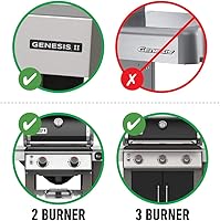 Vista 12 de Weber Grill Rotisserie Kit for Genesis II 200/300 Series - Great for Slow Roasting Chicken, Lamb, Ribs, or Turkey on Your Grill; Includes Spit
