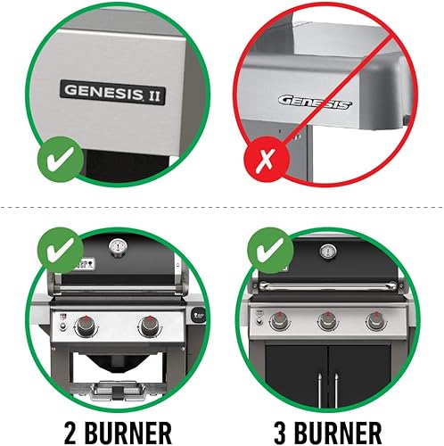 Miniatura 12 de Weber 7652 asador para uso con Genesis II & II, quemadores LX 2 y 3, parrillas series 300.