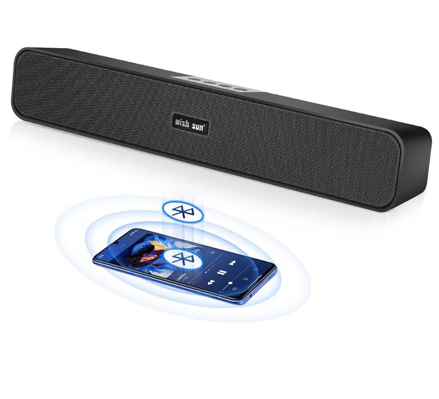 Bluetooth 5.0 小型 テレビ/パソコン/スマホ対応 PCスピーカー Amazon.co.jp: THSGRT PC スピーカー 臨場感 wish sunスピーカー