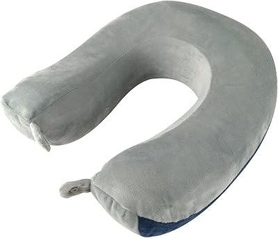 BetterSub Travel Neck Pillow 100% Memory Foam Neck Support Travel Pillow with Storage Bag,Comfortable & Breathable Cover, Machine Washable