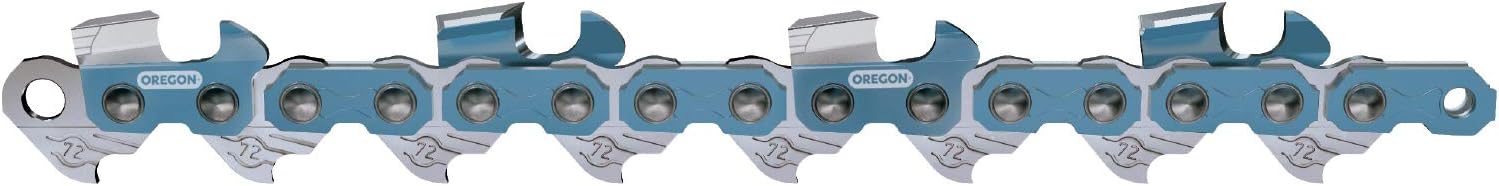 Oregon 72EXL068G Low-Vibration, Full Chisel Cutter Saw Chain, 3/8" Pitch, .050" Gauge, Standard Sequence, 68 Drive Links, Silver
