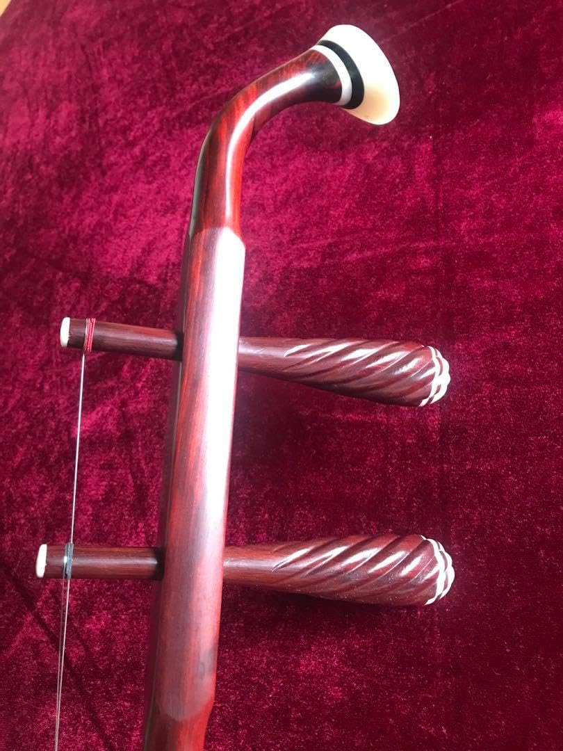 特価・二胡★最上級紫檀★錦蛇皮★古月琴坊・万其興製作★十年保証★一生の宝物 二胡最上級紫檀錦蛇皮古月琴坊・万其興製作十年保証
