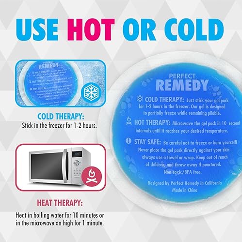 Miniatura 5 de Paquetes de hielo de gel para lesiones, paquete caliente reutilizable de gel reutilizable, compresa fría y compresa caliente, paquete de hielo para