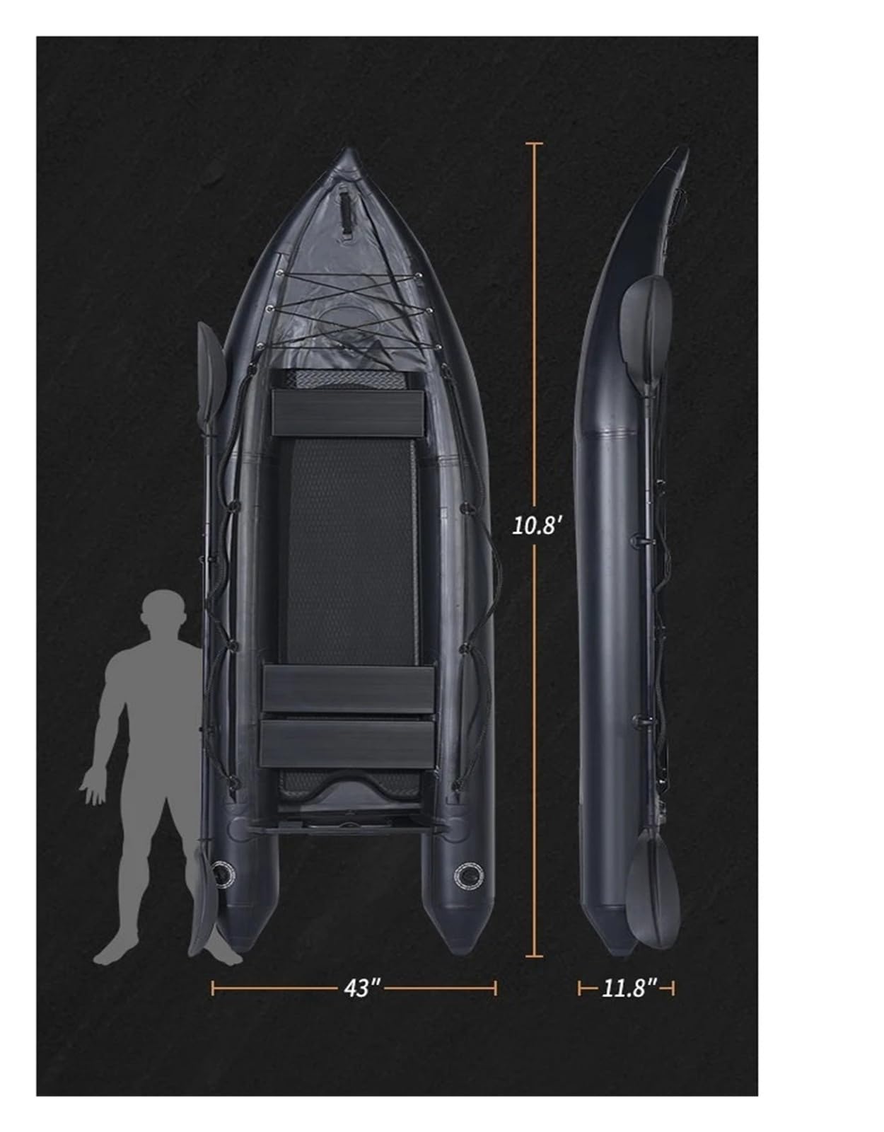 Bateau Kayak for la pêche