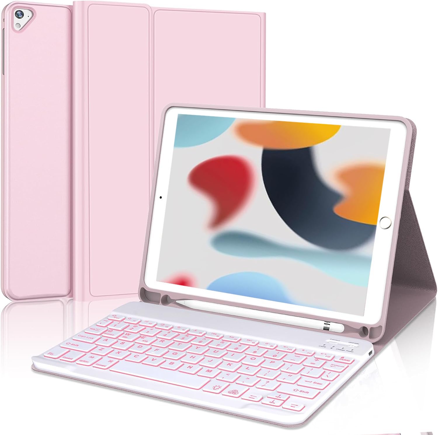 Amazon.co.jp: [2024年最新型] 7色バックライト iPad 9.7 キーボード