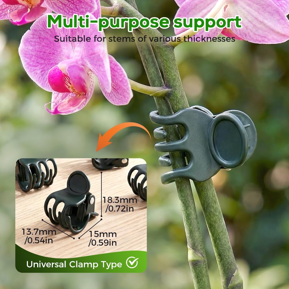 Supporti per Piante. Clip for Piante rampicanti, Orchidee, pomodori, cetrioli, Viti - 100/200/300 Pezzi(300PC)