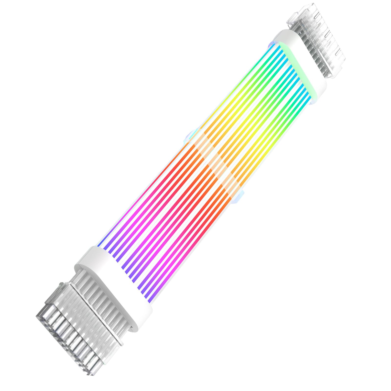 Adressierbares Argb 24 Pin Verlängerungskabel Für PC Fall Soft Silikonplatte Pin Stromversorgung 260 Mm/10 Zoll Länge Verlängerung
