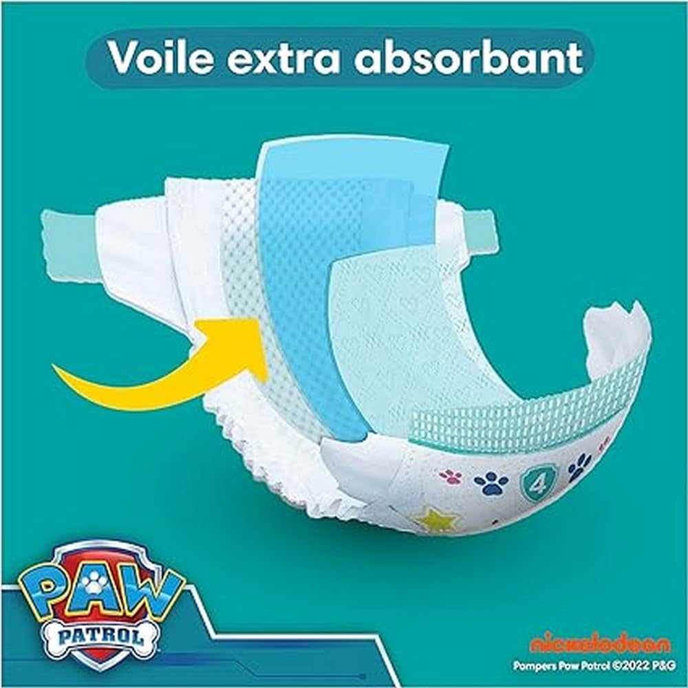 Pampers Baby-Dry, Talla 5, 186 Pañales, 11-16kg, Al Rescate Contra Los Chorros Gracias A Una Protección Integral Hasta 12h, Edición Limitada con Patrulla Canina, Pack de 1 Mes