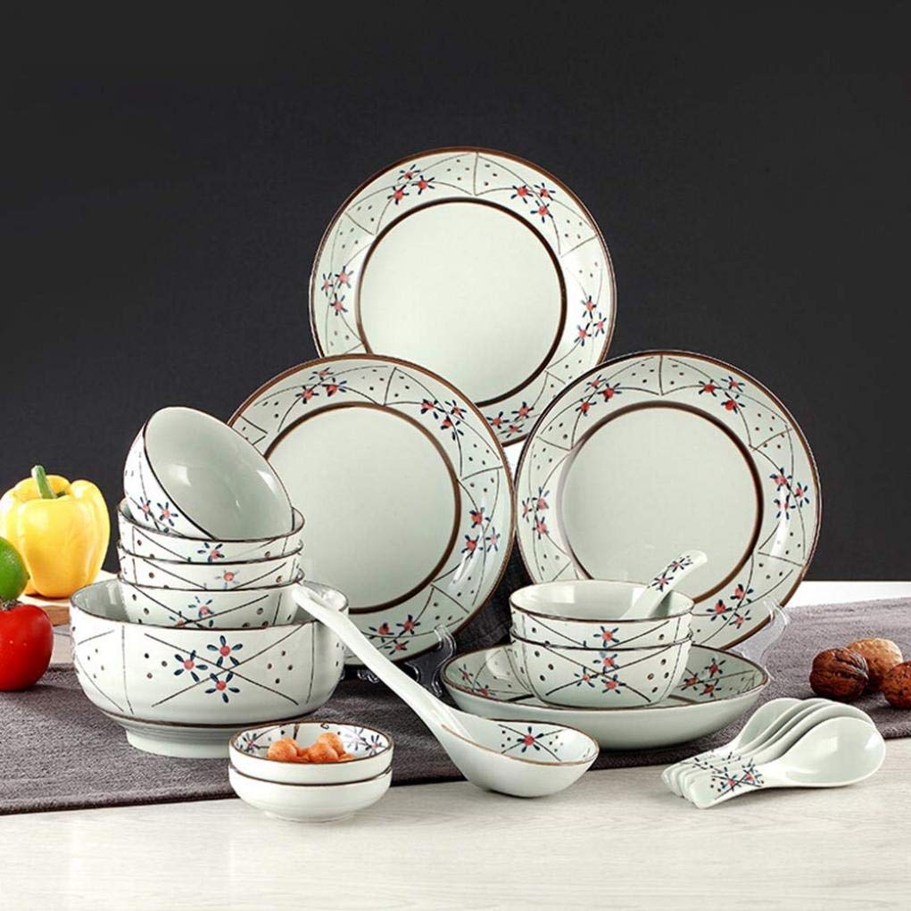 20 Piece Ceramic Dinnerware Set Japanese Style l Design Service