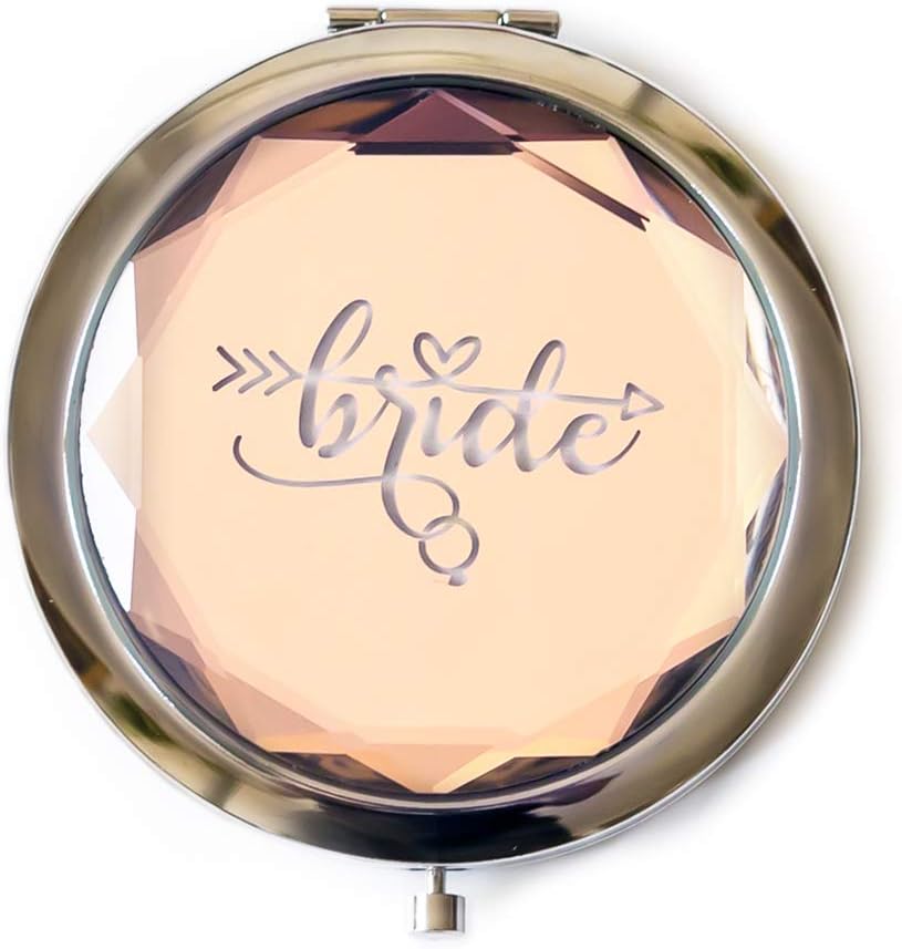 Set of 8 Small Mirror Pocket Bride Tribe Gifts Bachelorette Bridesmaid Gift Favors, I Do Crew