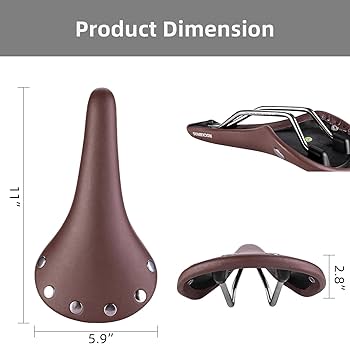 ロードバイク　ビンテージ　サドル Amazon | ROCKBROS バイクシート ビンテージレザー 自転車シート 防水