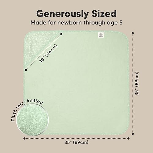 Miniatura 4 de KeaBabies Toalla de bebé con capucha para recién nacido, viscosa derivada de bambú, toallas de baño grandes con capucha para niños, niñas, niños