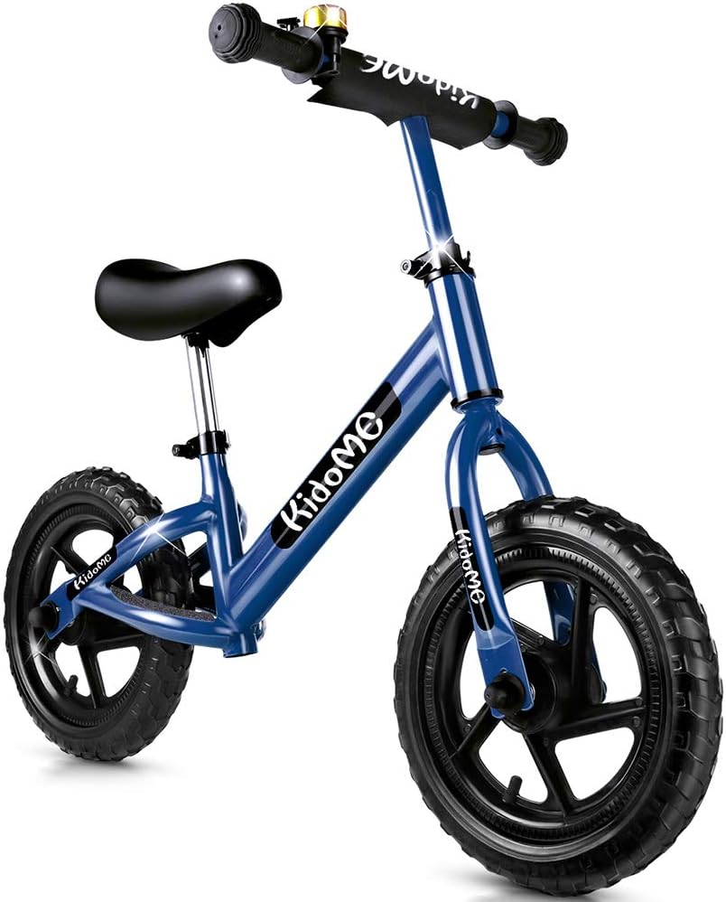 12 Inch Toddler Balance Bike for 3 4 5 6 Years Old for Girls Boys, No Pedal Sport Walking Kids Balance Bike Bicycle Non-Inflatable Foam Tire with Adjustable Handlebar/Saddle