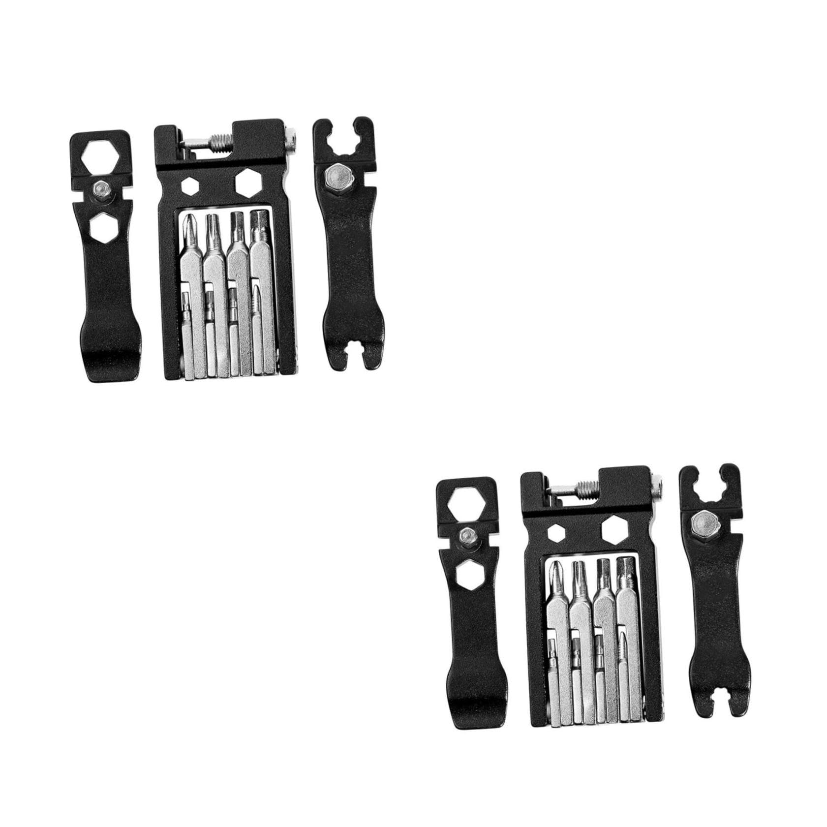 ibasenice 2 Pezzi Kit Riparazione Multifunzionale per Biciclette Include Cacciavite Chiave e Regolatore Utensili Versatili per Riparazioni Bici Computer e Elettrodomestici Strumento Robusto