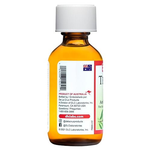 Miniatura 8 de De La Cruz Aceite esencial de árbol de té australiano 100 puro destilado al vapor 2 onzas líquidas Botella de Cristal