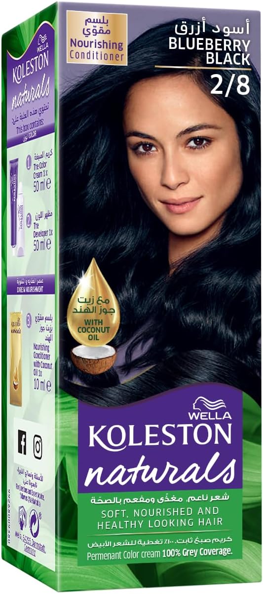 Wella Koleston Naturals Hair Color Semi-Kit Blue Black 2/8