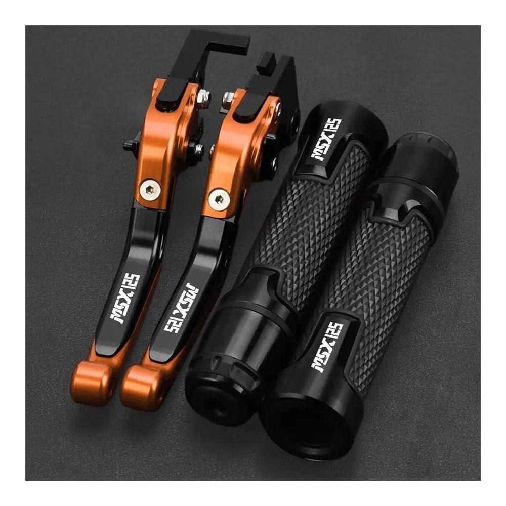 Mlioju D Motorcycle Clutch Lever 2023 2022 Motorcycle Adjustable Brake Clutch Levers Handlebar Grips Ends For Msx125 Grom Msx 125 2013-2021 2020 2019 2018
