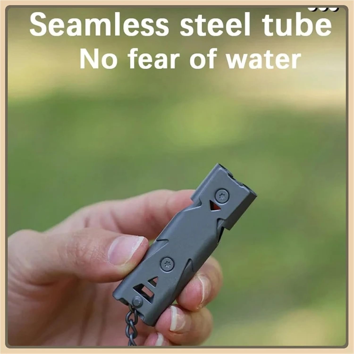 Emergency Whistle 10Pcs Double Pipe Whistle Pendant Keychain High Decibel Portable Outdoor Survival Emergency Camping Tool Multifunction Whistle