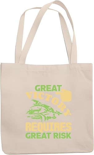 Great Victory Gift for those Who Take Great Risks Victory Day Natural White Multicolor Canvas Tote Bag
