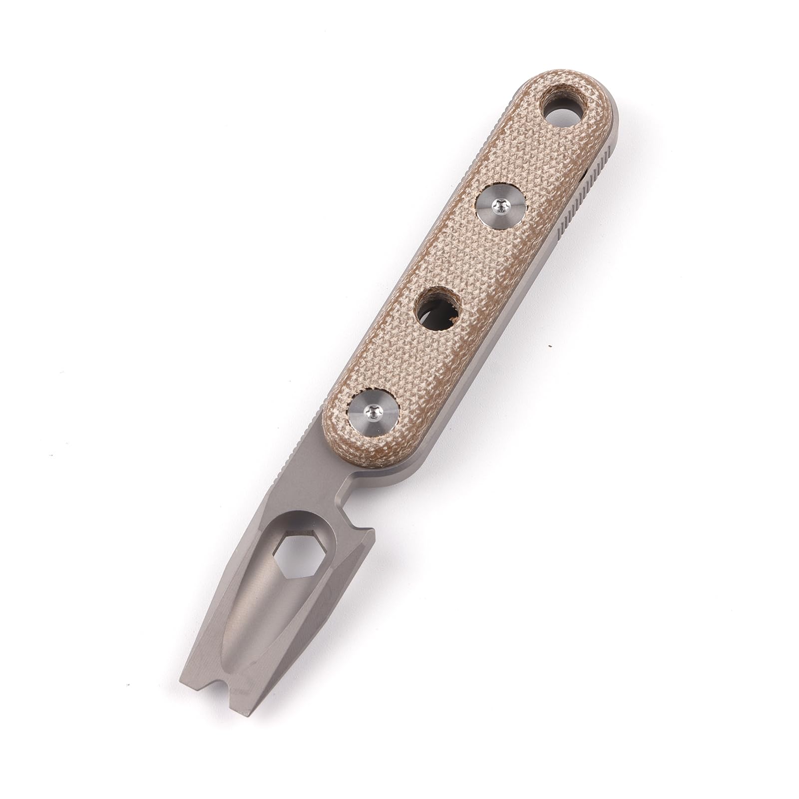 Hamans Brecheisen Multi-Tool Titan mit Taschenclip, Multifunktions-Flaschenöffner, Schraubenschlüssel, Nagelabzieher, 12 cm