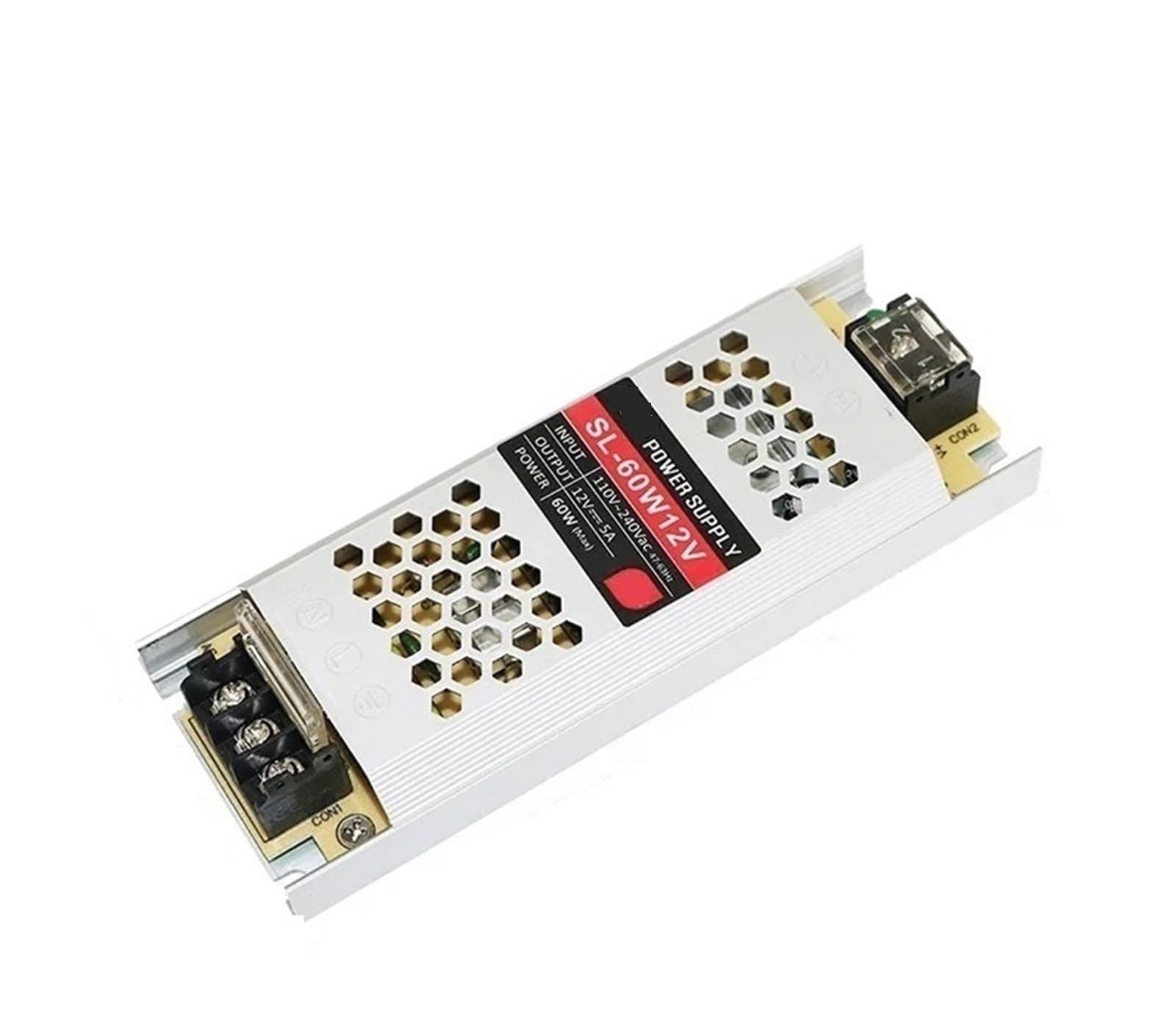 Driver ultra sottile for strisce LED DC 12V / 24V Alimentatore a tensione costante 60W 100W 150W 200W 300W 400W Trasformatore di illuminazione Alta Affidabilità(60W,24 V)