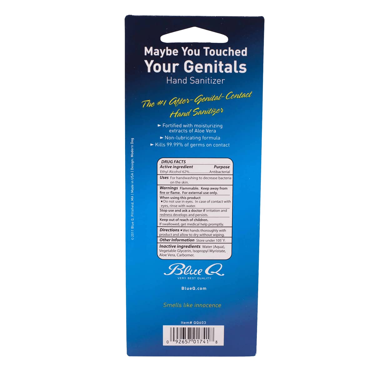 Maybe You Touched Your Genitals" Hand Sanitizer