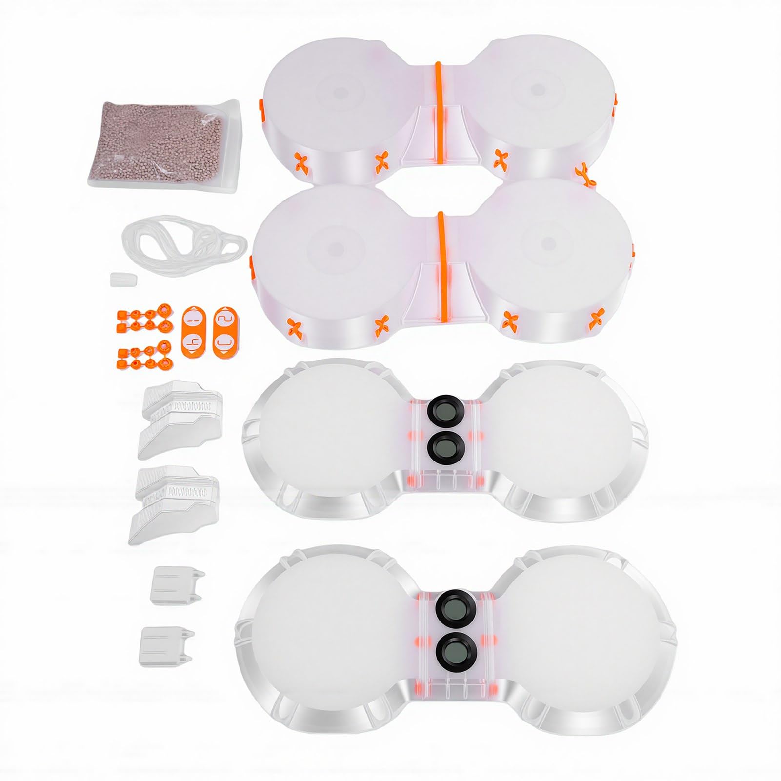 Jeffergarden Caja Secadora de Filamentos Caja de Carrete de Filamento ABS Soporte de Almacenamiento Completamente Sellado para de Impresión 3D A1 A1 Mini Colocación Vertical para Usuarios de