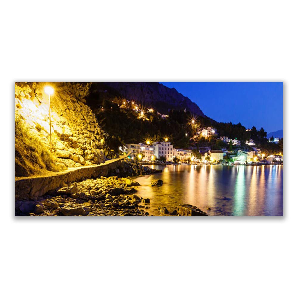 Tableau Mural Modèle Plage pour Salon Moderne - Verre Trempé Tulup 120x60 cm