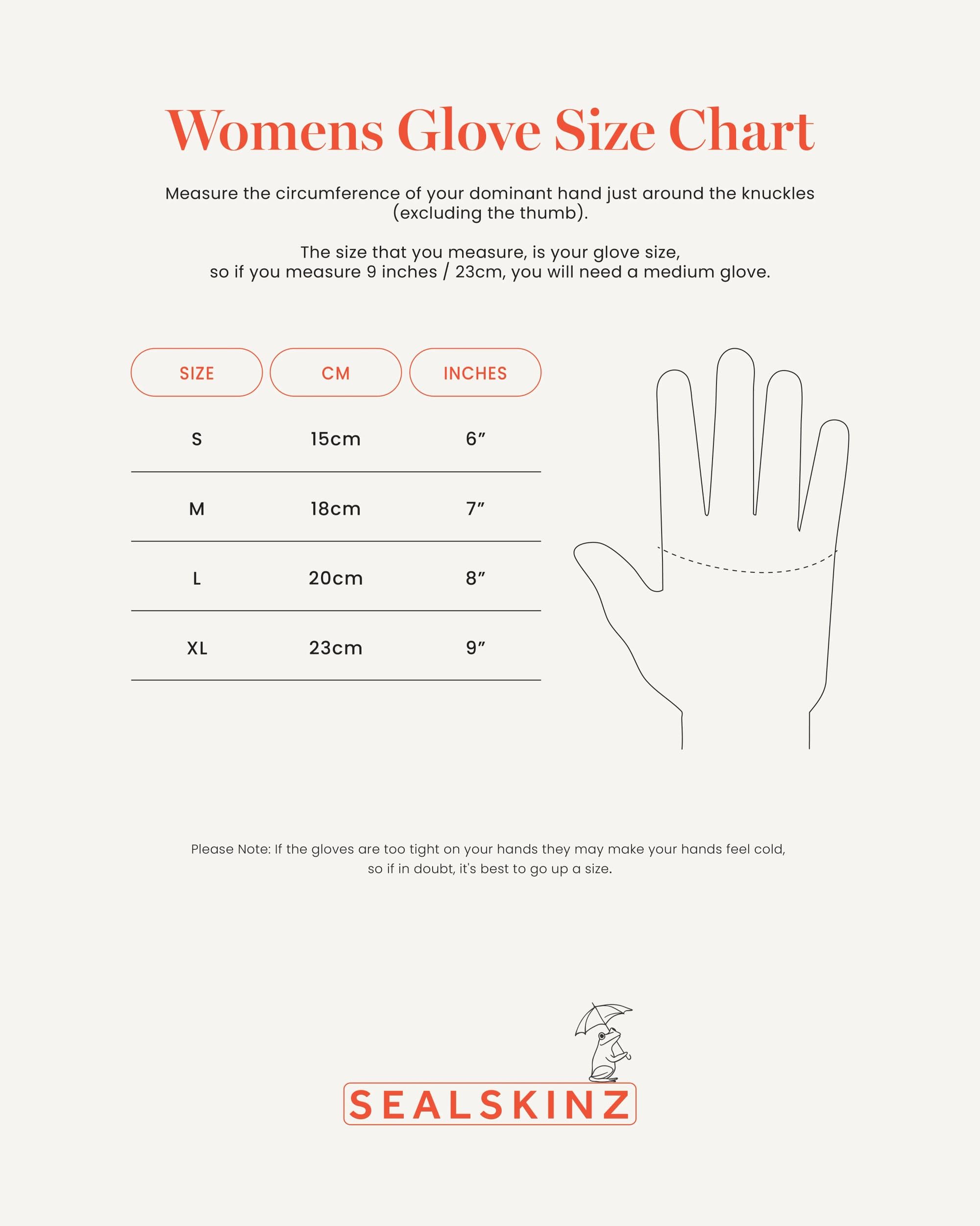 SEALSKINZ Acle Guante, Mujer