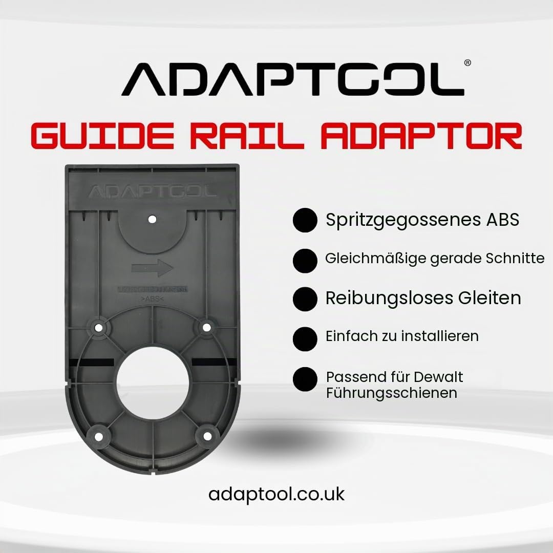Oberfräsenführungsschienenadapter kompatibel mit Dewalt Trimmer für Tauchsägenschiene DCW604NT DCW600N D26204K