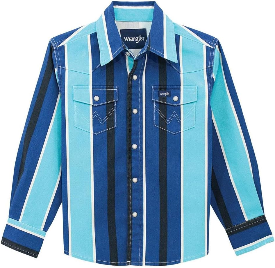 Boy's Blue Multi Striped Shirt
