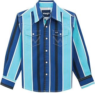 Boy's Blue Multi Striped Shirt
