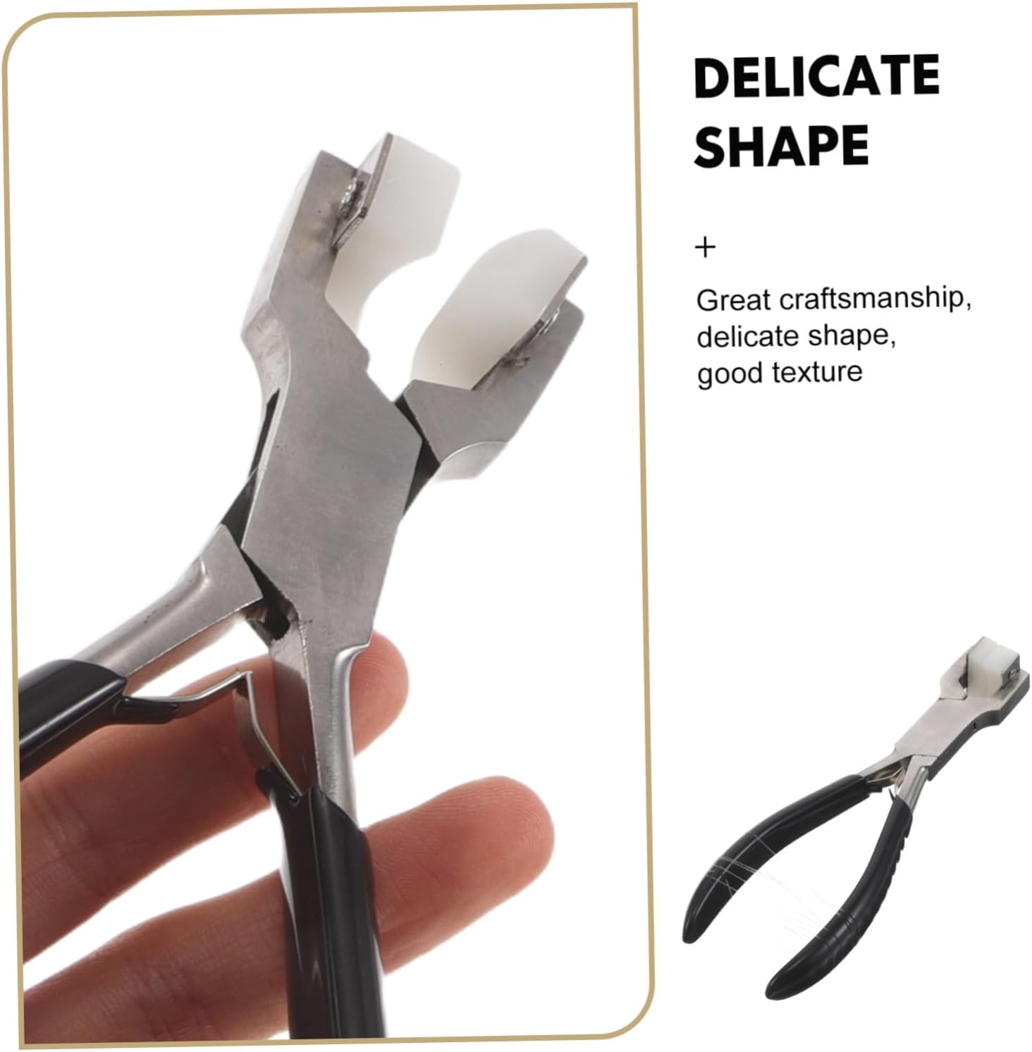 Curved Nylon Jaw Pliers for Bracelet Shaping and Wire Wrapping