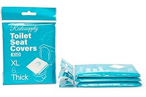 Disposable Toilet Seat Covers, XL Extra Large and Thick (40-Pack)