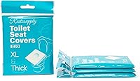 Vista 1 de 40 fundas de asiento de inodoro desechables extra grandes y gruesas para viajes al aire libre Porta Potty (40)