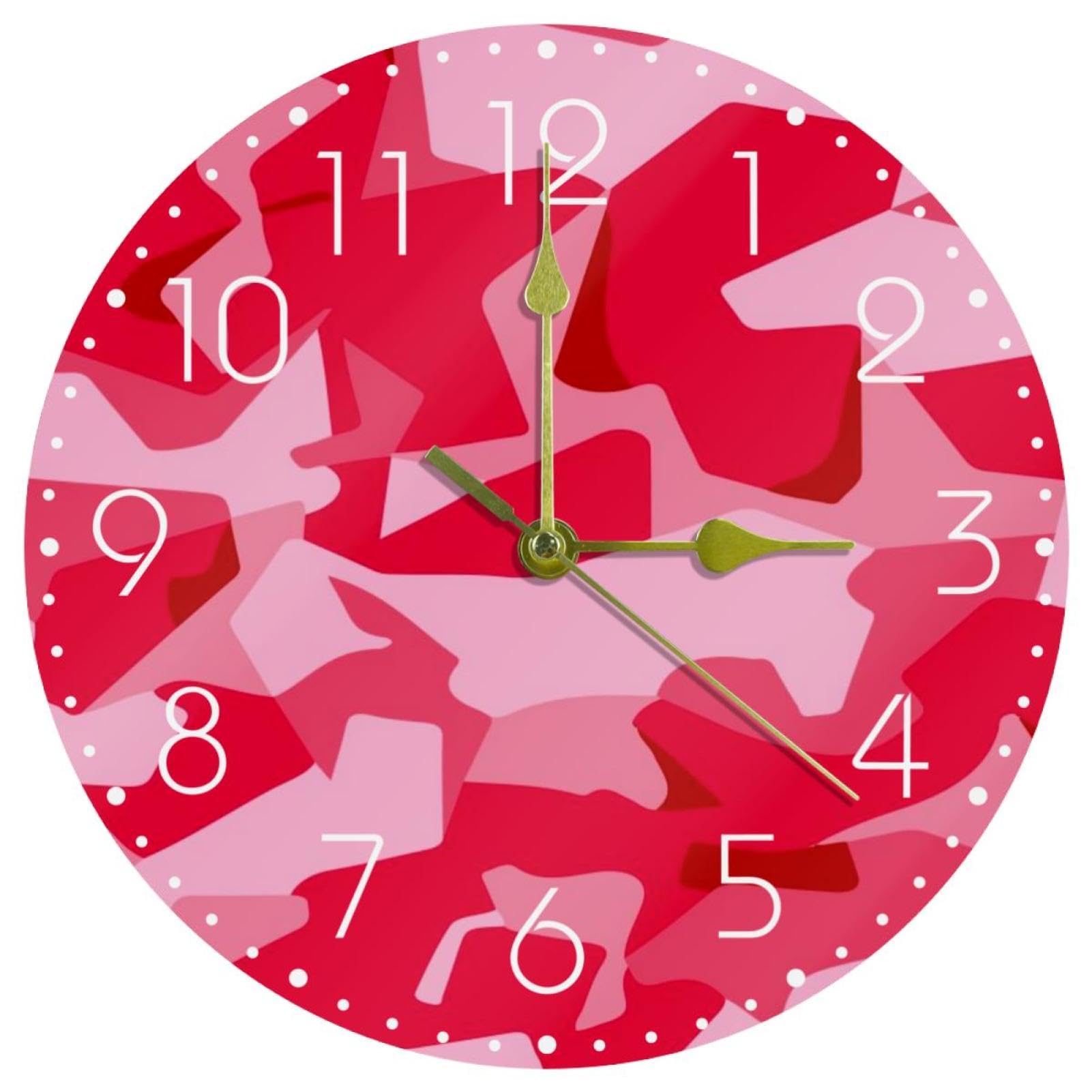 Horloge à piles pour salon et bureau au design sobre et épuré