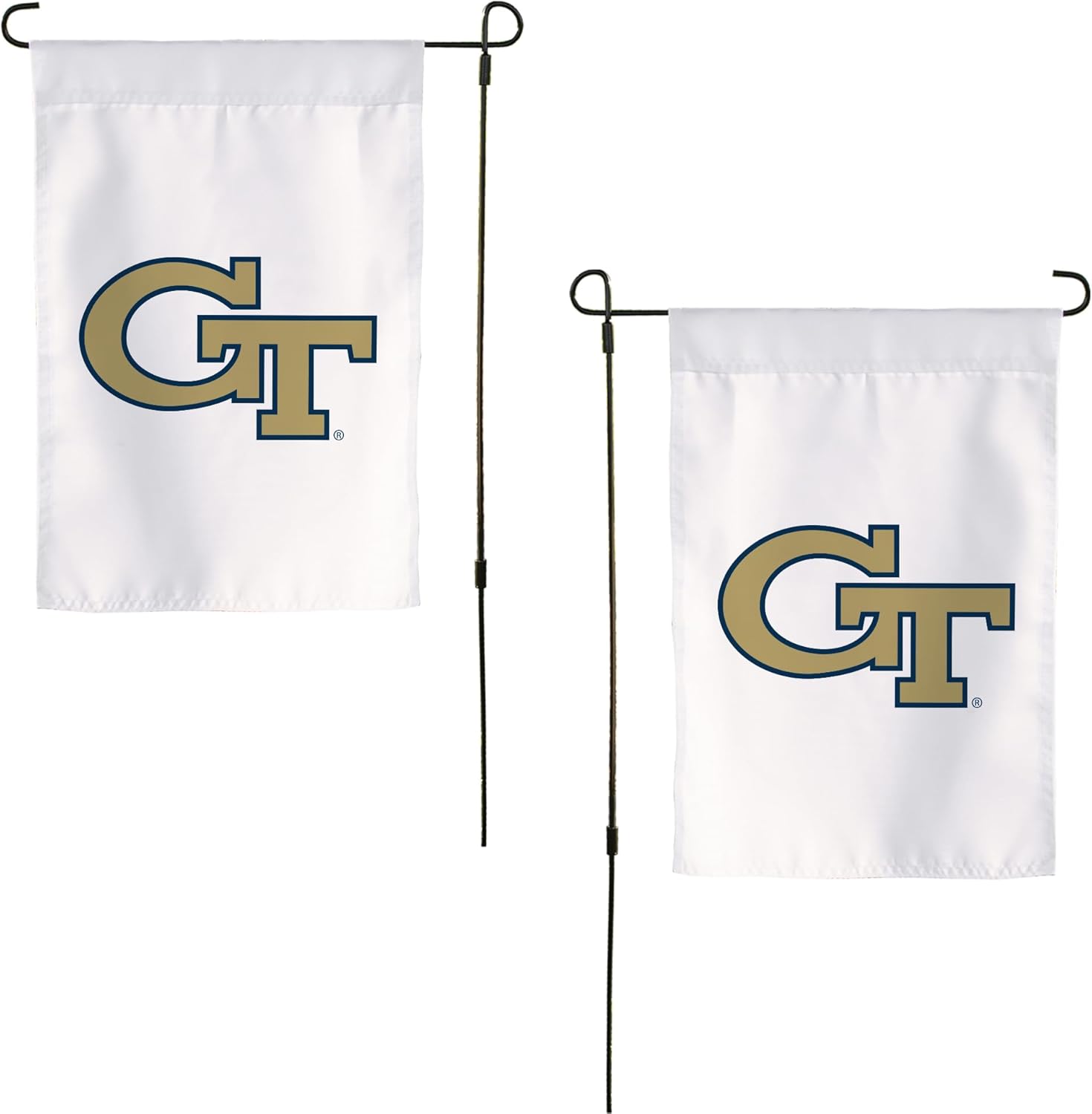 Desert Cactus Georgia Tech GT Garden Flag – 19 x 12 inch Georgia Tech Yellow Jackets Banner, For Outdoor Display and Events (Design G)