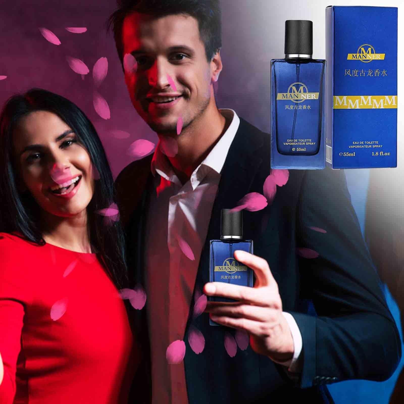 Mens Perfume Blue Fresh Light Sweets Wood Oriental Aroma Lasting Sweets Cologne Perfume 55ml